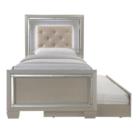 Elements International Platinum Youth LT111TTB Twin Platform Bed w/ Trundle IMAGE 2