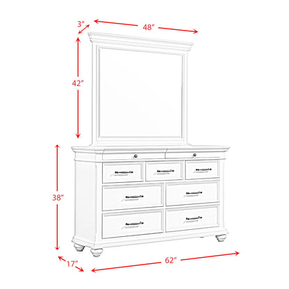 Elements International Slater 9-Drawer Dresser with Mirror SR600DRMR IMAGE 14