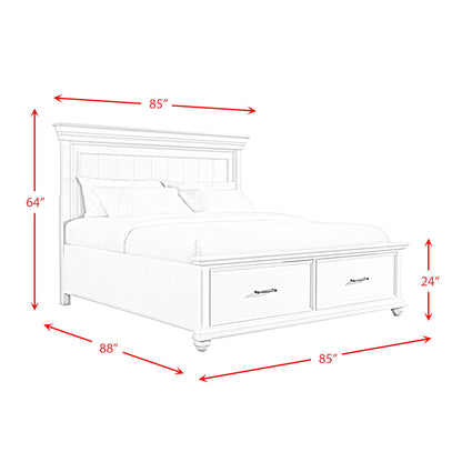 Elements International Slater King Platform Bed with Storage SR650KB IMAGE 11