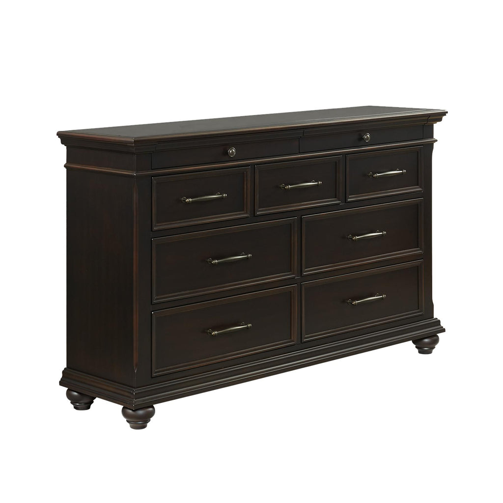 Elements International Slater SR800DR Dresser - Black - American American Furniture of Slidell Elements International Slater SR800DR Dresser - Black - American American Furniture of Slidell