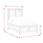 Elements International Wade Twin Panel Bed WE670TB IMAGE 10
