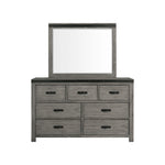 Elements International Wade 7-Drawer Dresser with Mirror WE600DRMR IMAGE 2