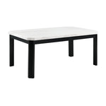 Elements International Francesca Dining Table with Marble Top CFC700DTB IMAGE 1