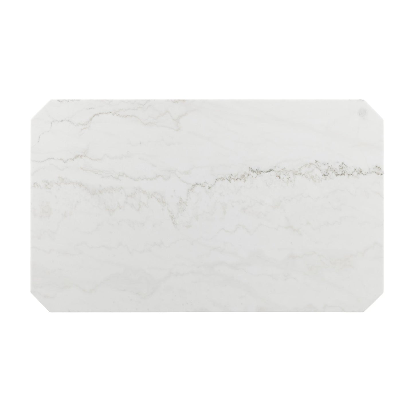 Elements International Francesca Dining Table with Marble Top CFC700DTB IMAGE 4