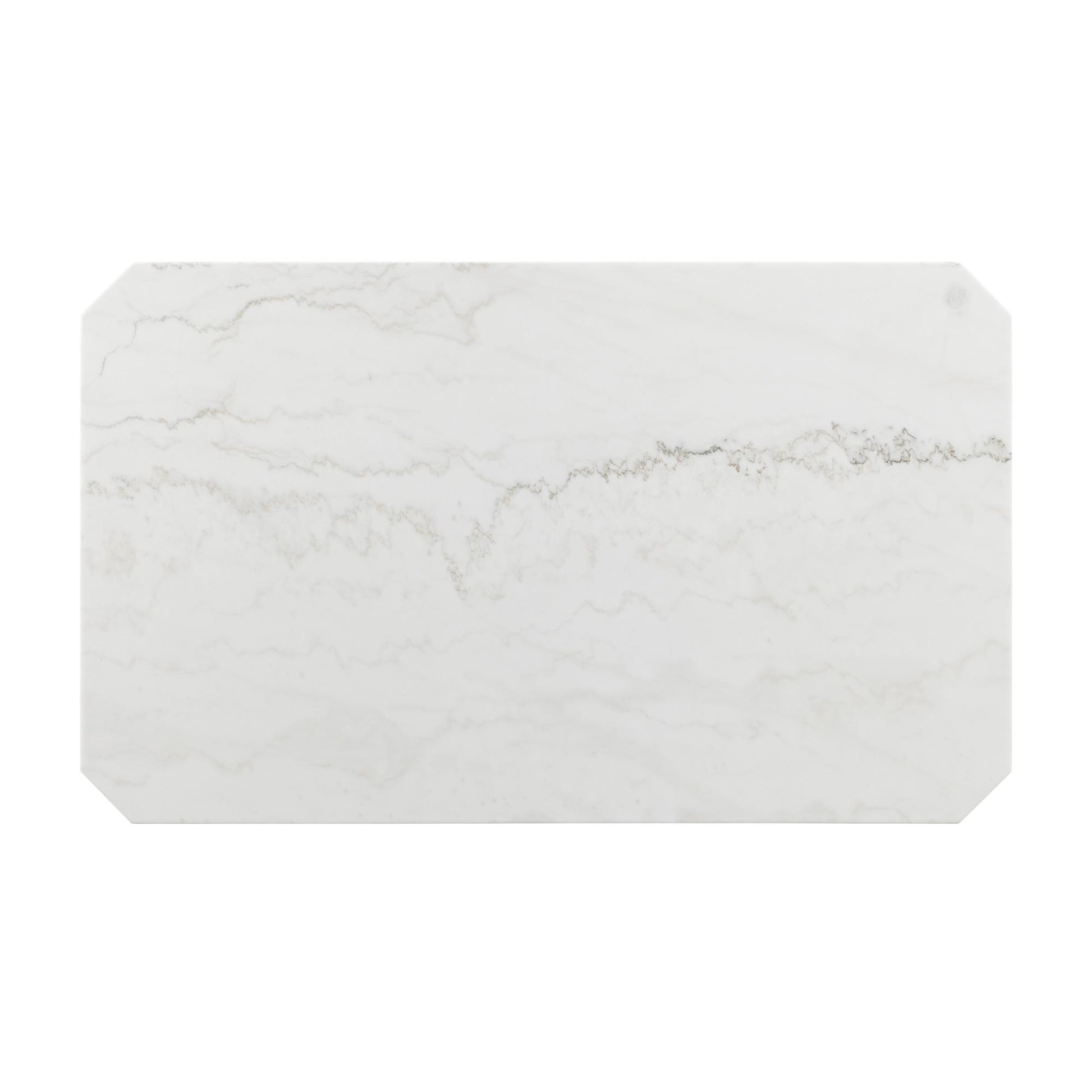 Elements International Francesca Dining Table with Marble Top CFC700DTB IMAGE 4