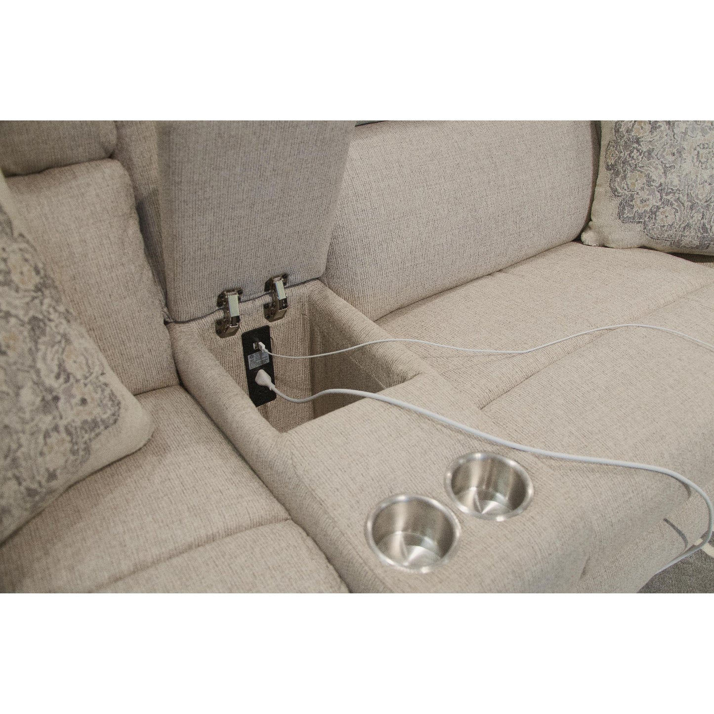  Catnapper McPherson 261 6 pc Reclining Sectional - Buff IMAGE 4