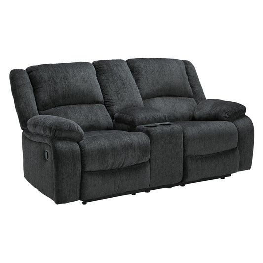 Signature Design by Ashley Draycoll 7650494 Double Reclining Loveseat with Console IMAGE 2