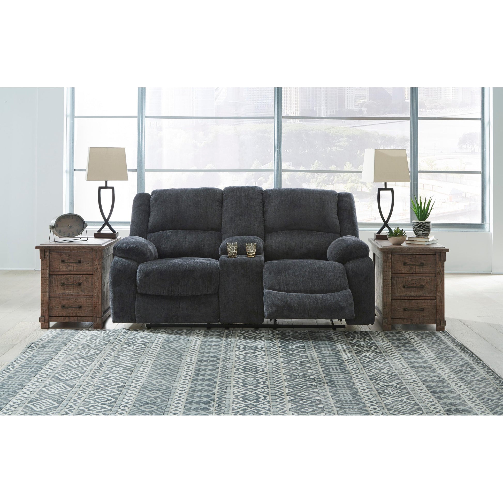 Signature Design by Ashley Draycoll 7650494 Double Reclining Loveseat with Console IMAGE 6