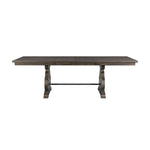 Elements International Stone Counter Height Dining Table with Trestle Base DST190CDTB IMAGE 2