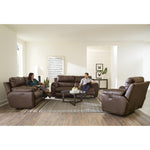Catnapper Sorrento Power Reclining Leather Match Loveseat with Console 64729 1225-39/3025-39 IMAGE 5