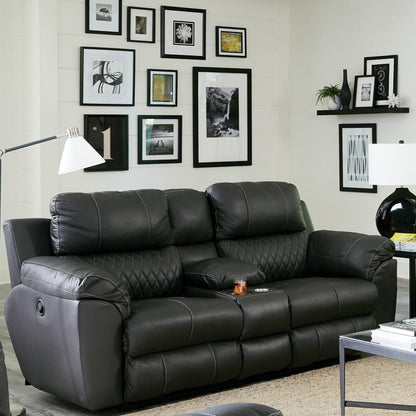  Catnapper Sorrento 64729 Power Reclining Loveseat - Anthracite IMAGE 1
