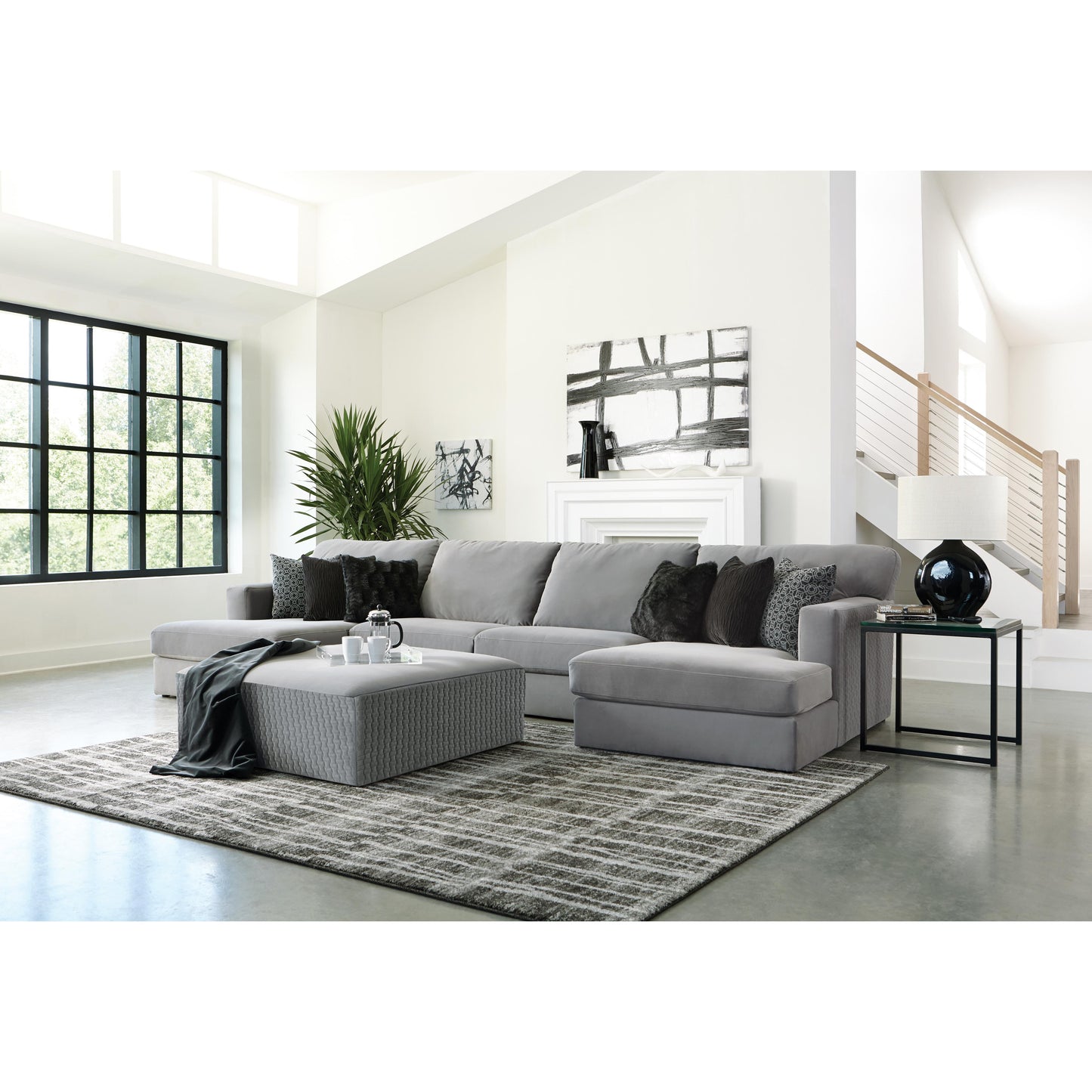  Jackson Furniture Carlsbad 3301 4 pc Sectional - Charcoal IMAGE 1