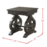 Elements International Stone TST100ET End Table IMAGE 7