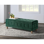 Elements International Crosby Tufted Storage Ottoman - Evergreen IMAGE 11
