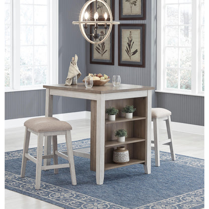 Signature Design by Ashley Skempton D394-113 Rectangular Dining Room Counter Table Set IMAGE 4