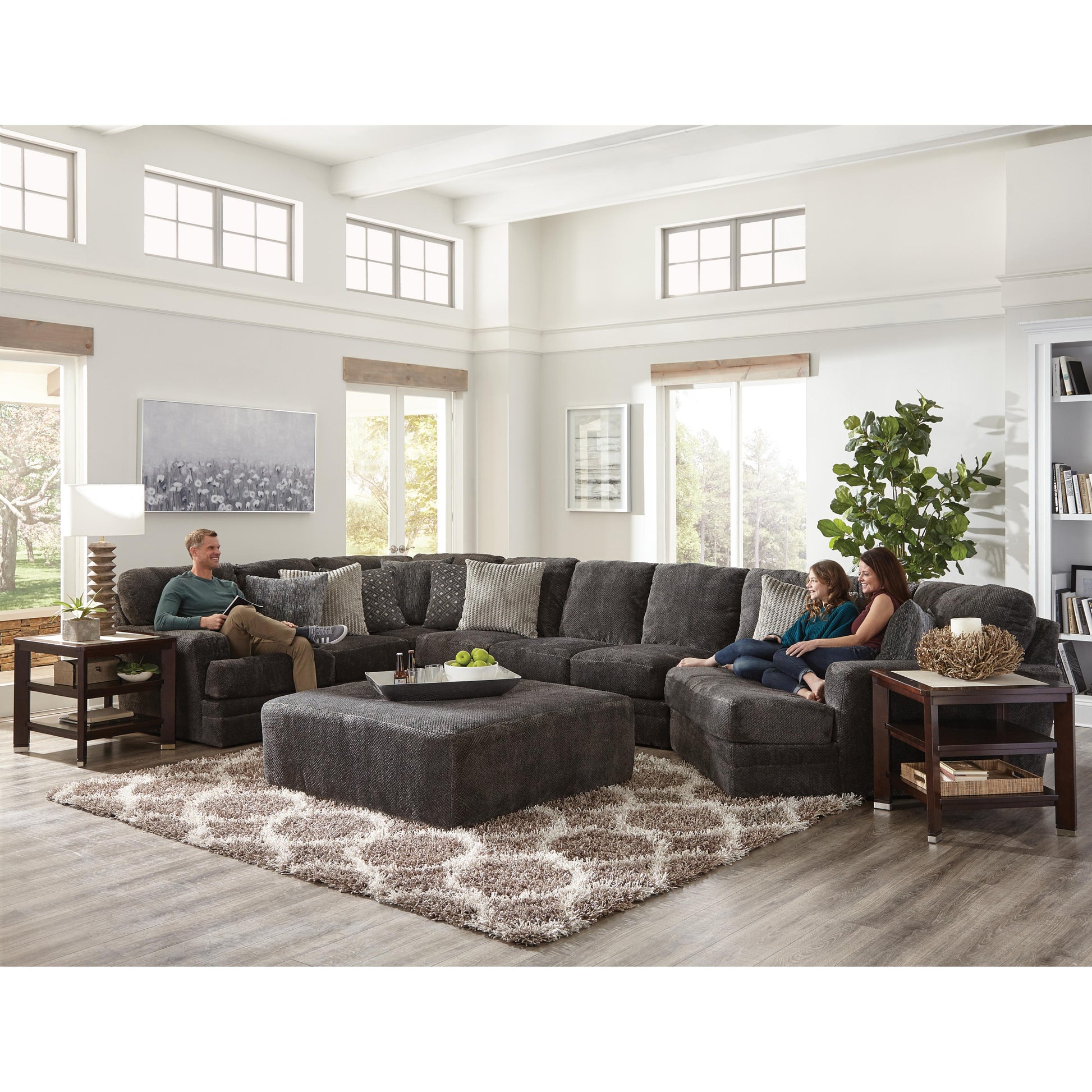 Jackson Furniture Mammoth 4376-31 Armless Chair - Smoke IMAGE 6