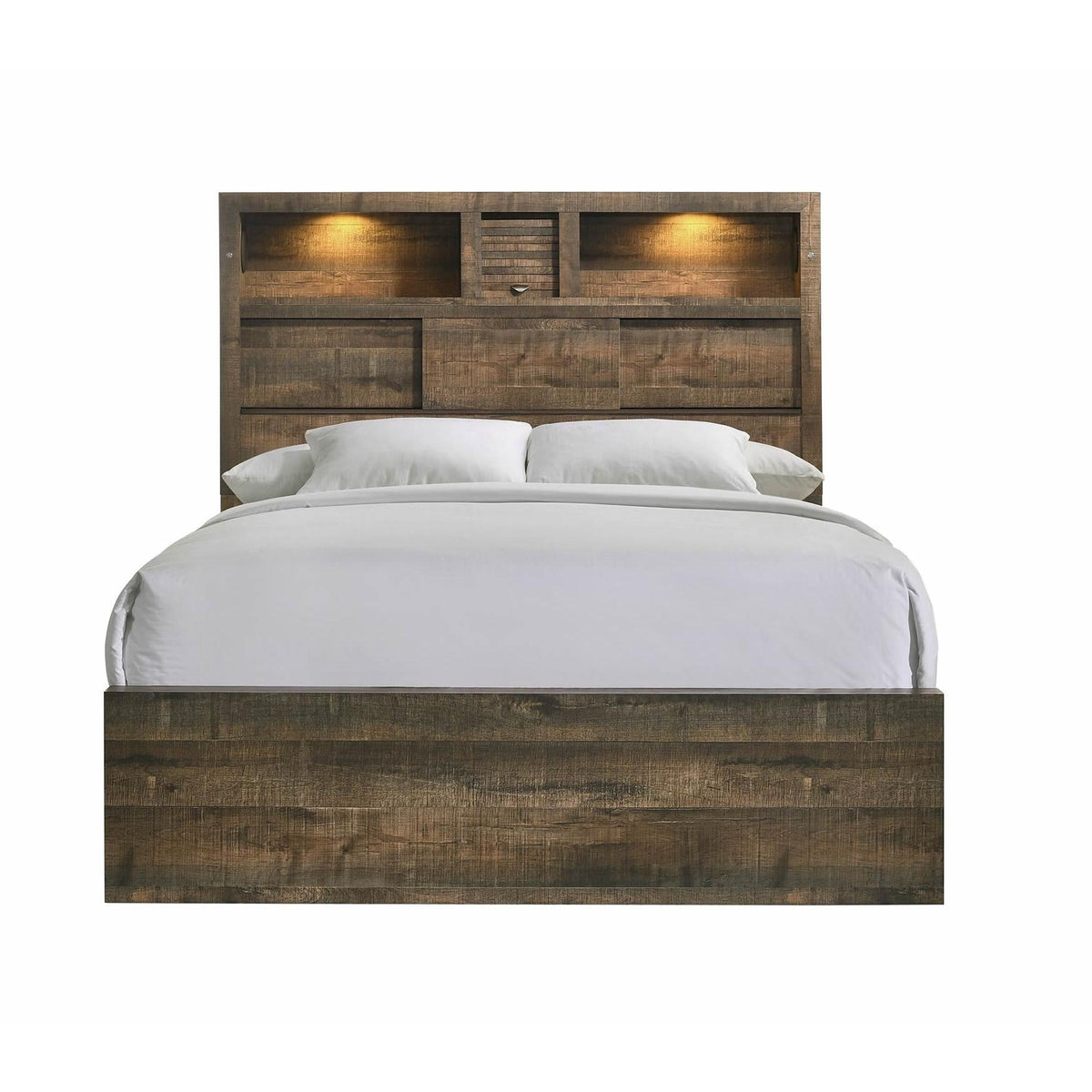 Elements International Bailey BY520TB Twin Bookcase Bed with Bluetooth IMAGE 2