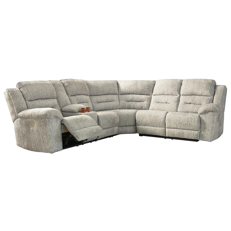 Signature Design by Ashley Family Den Power Reclining Fabric 3 pc Sectional 5180201/5180277/5180275 IMAGE 1