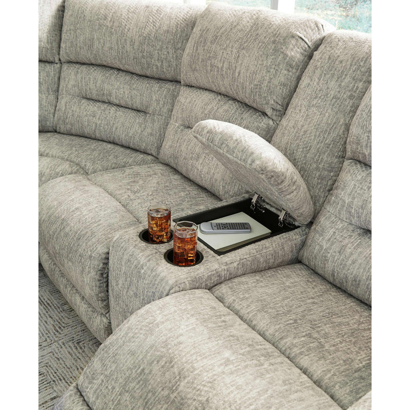 Signature Design by Ashley Family Den Power Reclining Fabric 3 pc Sectional 5180263/5180277/5180290 IMAGE 5
