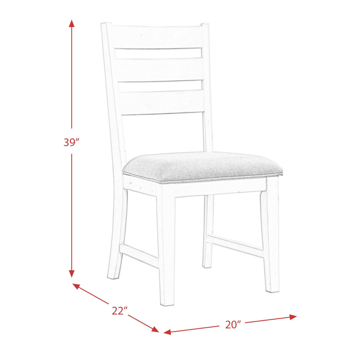  Elements International Park Creek DPK100SC Side Chair IMAGE 13