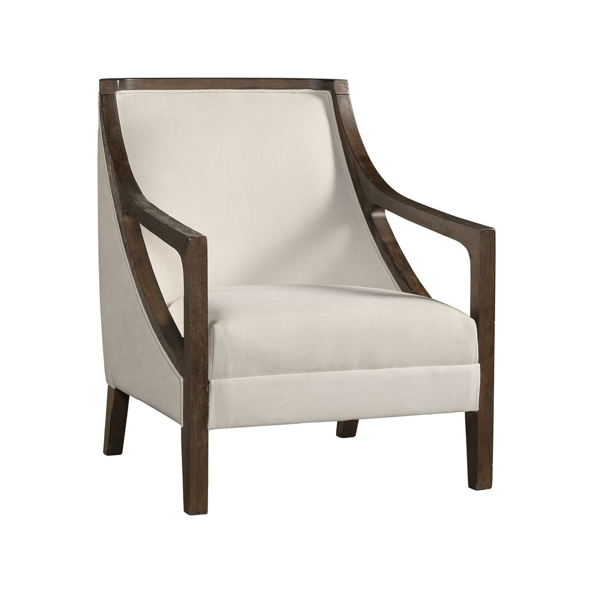  Elements International Hopkins UHK525101E Accent Chair - Natural/Espresso IMAGE 1