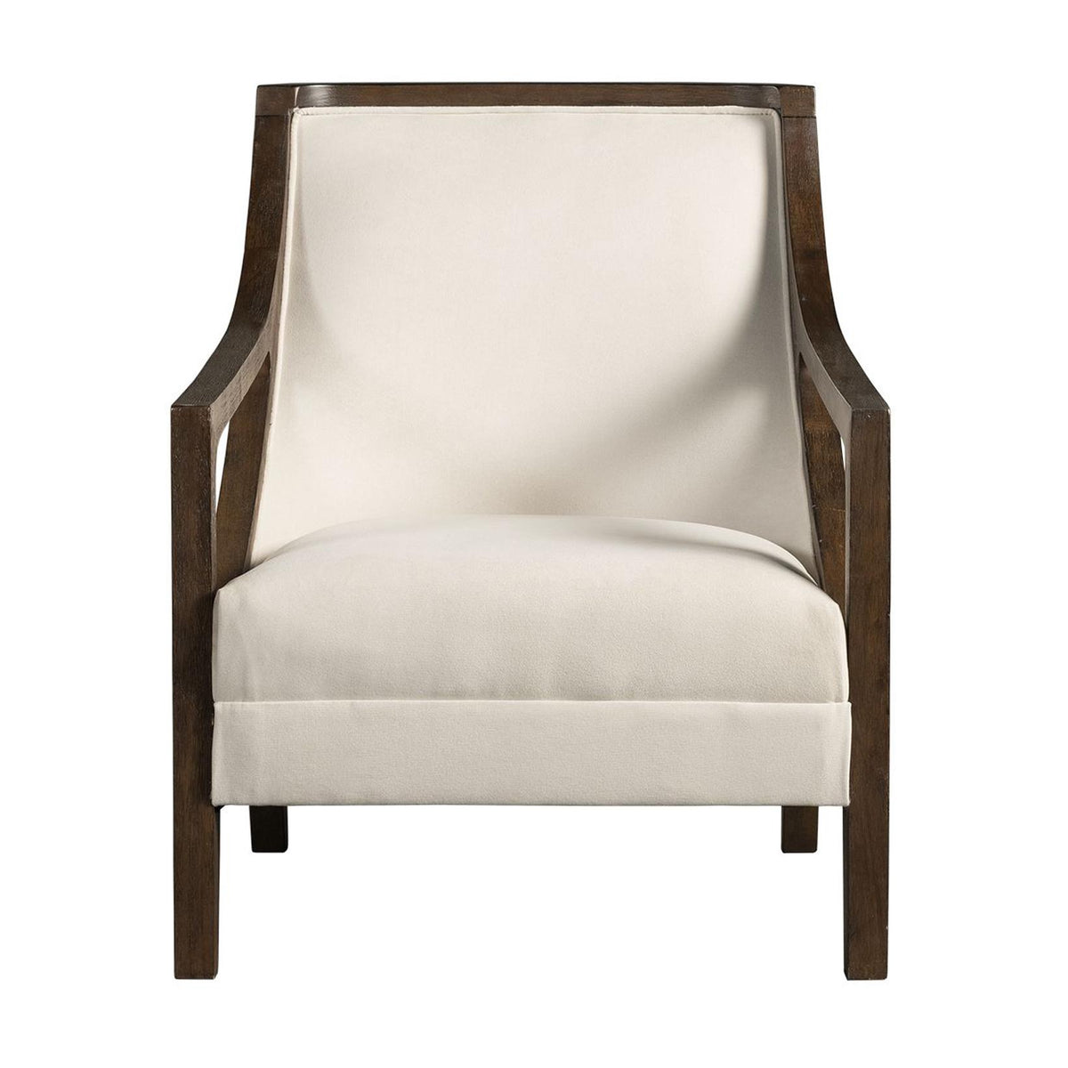  Elements International Hopkins UHK525101E Accent Chair - Natural/Espresso IMAGE 2