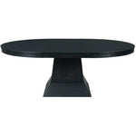 Elements International Oval Maddox Dining Table with Pedestal Base DMD100DTTB IMAGE 1