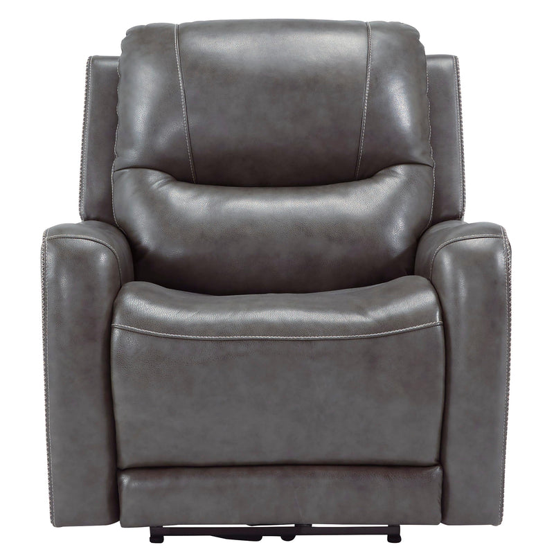 Signature Design by Ashley Galahad Power Leather Look Recliner with Wall Recline 6610306 IMAGE 3