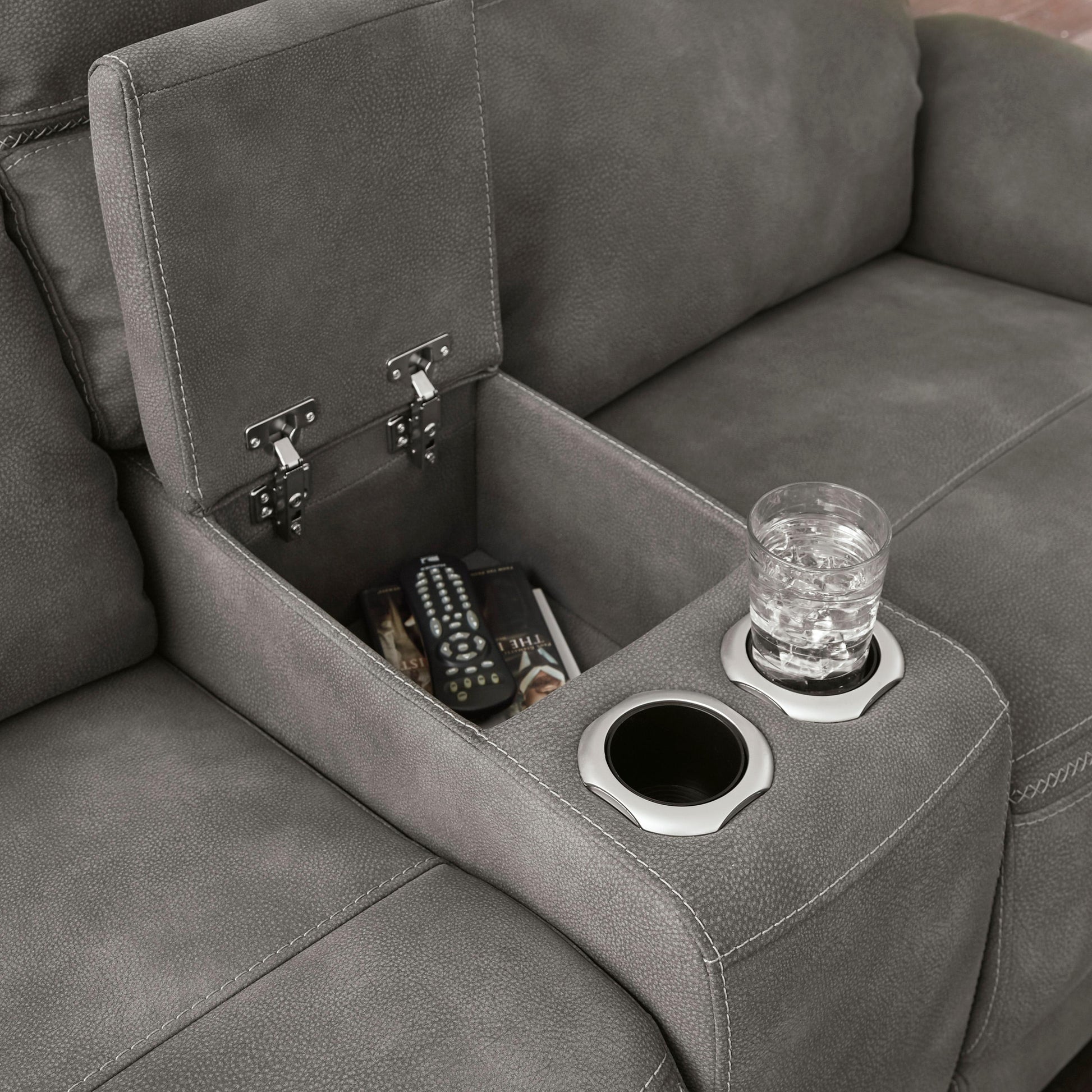 Signature Design by Ashley Next-Gen DuraPella 5930118 Power Reclining Loveseat with Console and Adjustable Headrest IMAGE 7