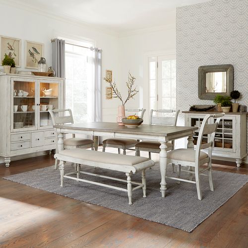 Whitney 6PC Dining Set 661W-T4074/C9001B/C1501S(4)