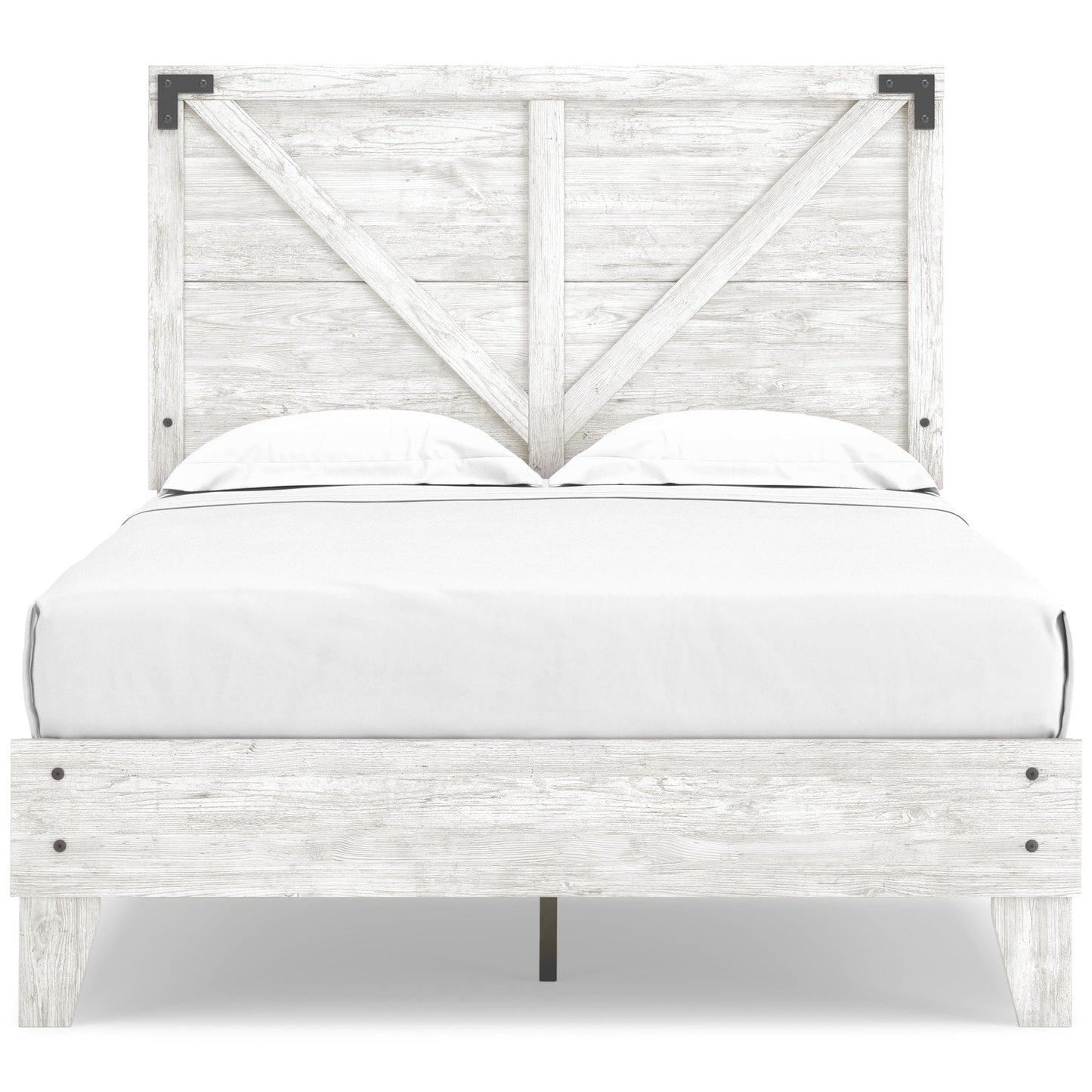 Signature Design by Ashley Shawburn EB4121B2 Full Crossbuck Panel Platform Bed IMAGE 2