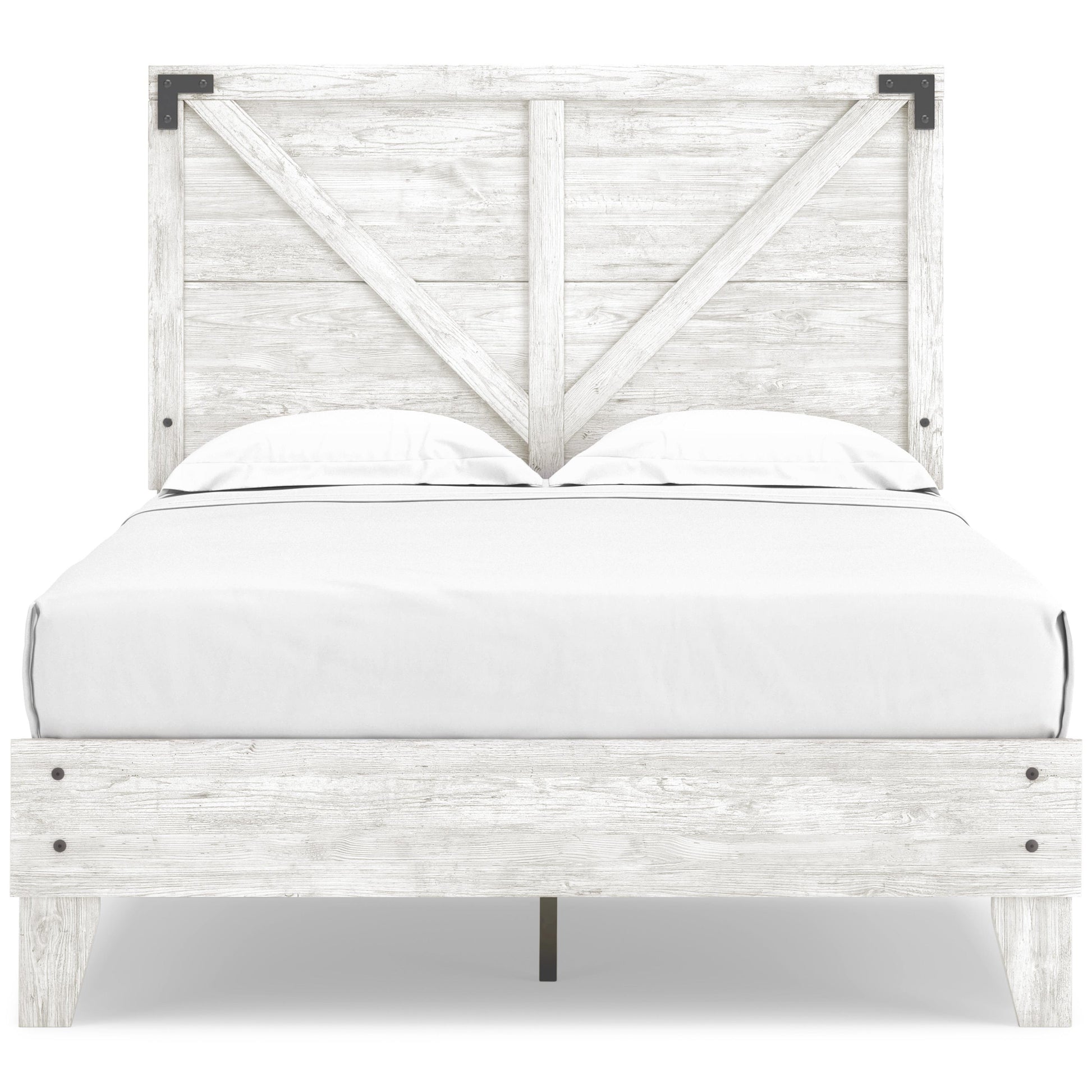 Signature Design by Ashley Shawburn EB4121B2 Full Crossbuck Panel Platform Bed IMAGE 2
