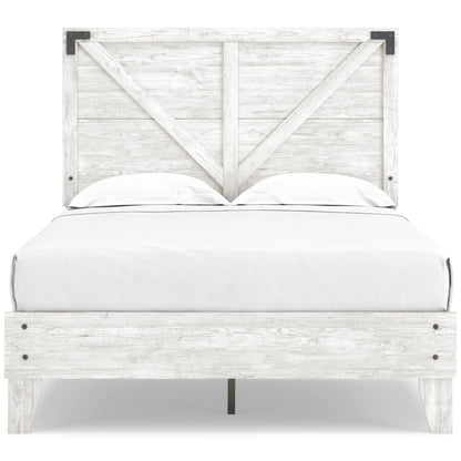 Signature Design by Ashley Shawburn EB4121B2 Full Crossbuck Panel Platform Bed IMAGE 2