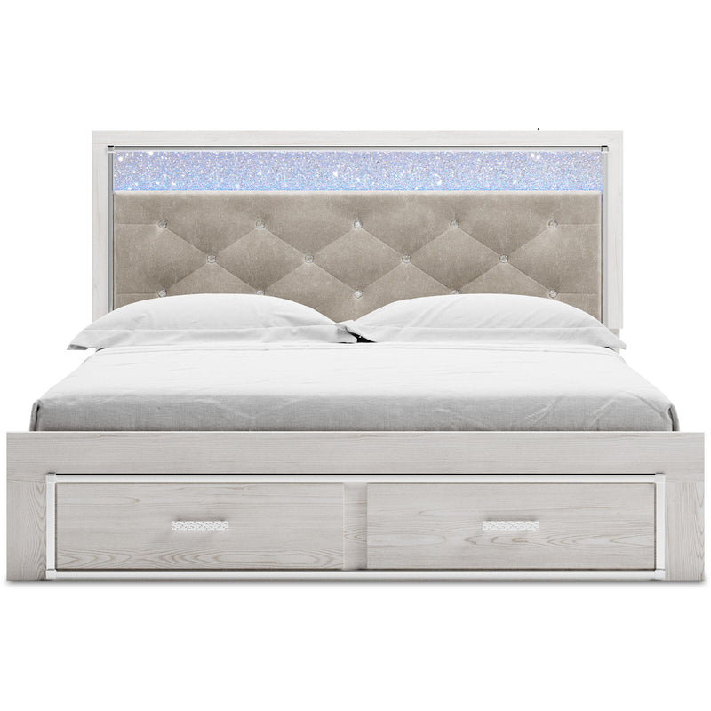 Signature Design by Ashley Altyra King Upholstered Panel Bed with Storage B2640-58/B2640-56S/B2640-95 IMAGE 2