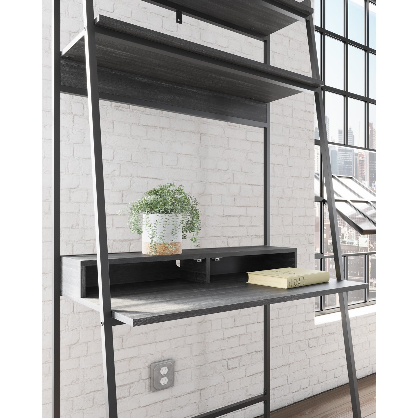  Signature Design by Ashley Yarlow H215-27 Home Office Desk and Shelf IMAGE 6