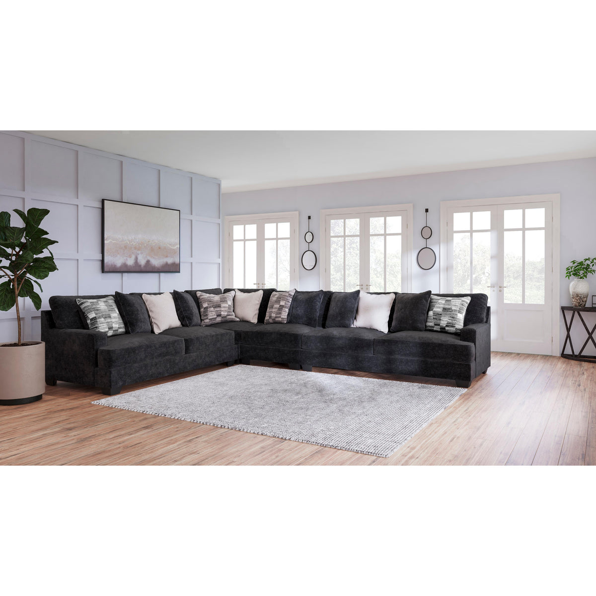  Signature Design by Ashley Lavernett 59603S2 4 pc Sectional IMAGE 4