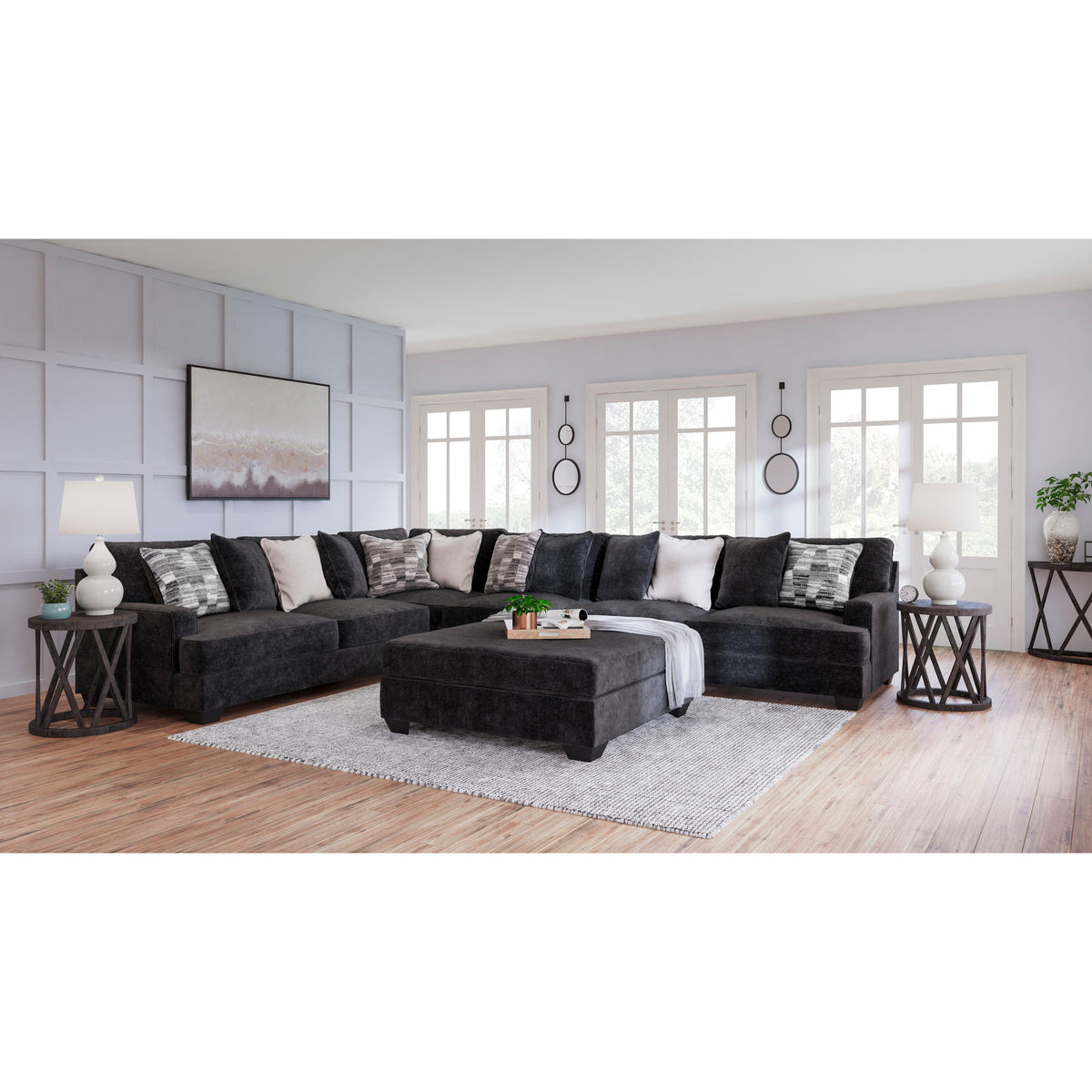  Signature Design by Ashley Lavernett 59603S2 4 pc Sectional IMAGE 5