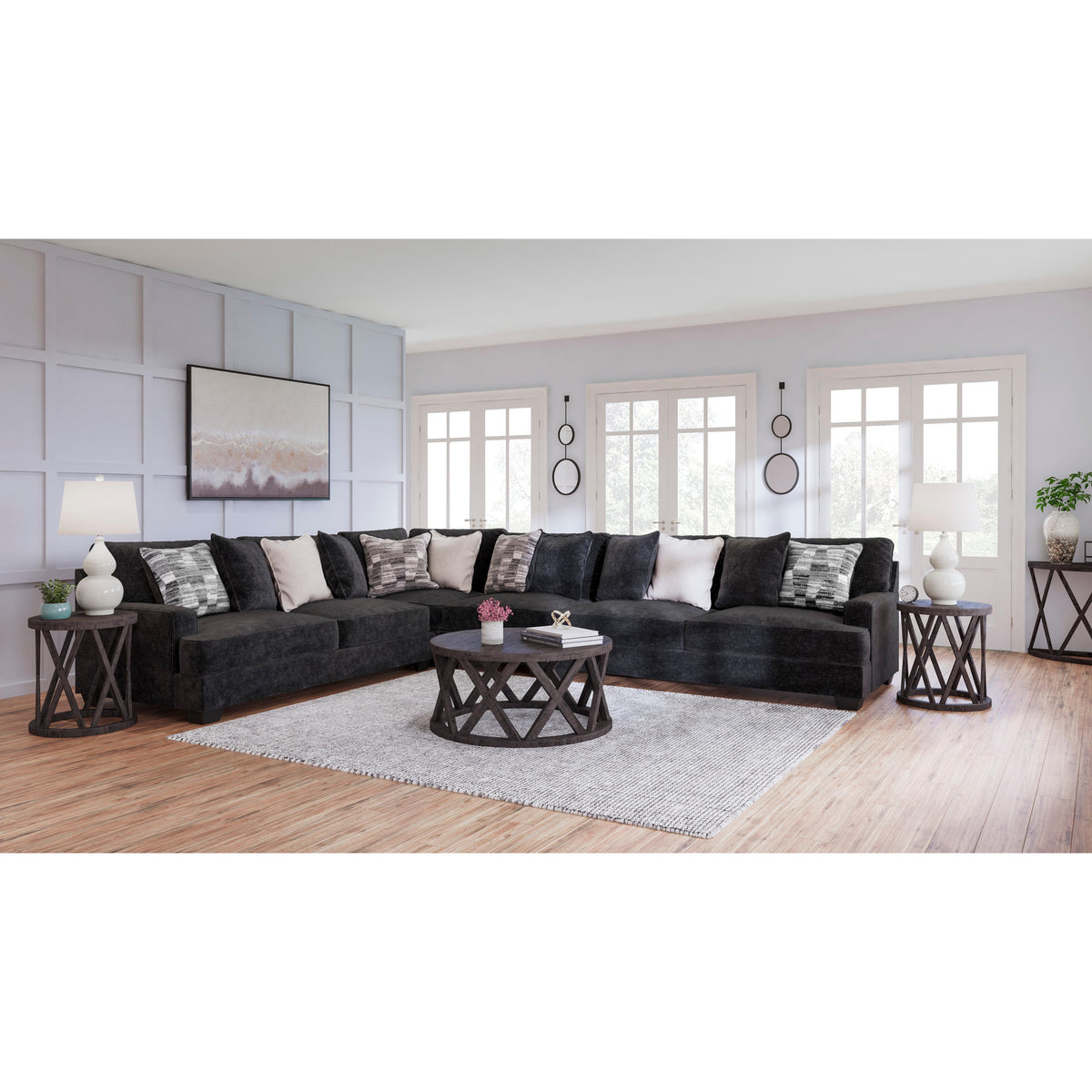  Signature Design by Ashley Lavernett 59603S2 4 pc Sectional IMAGE 6