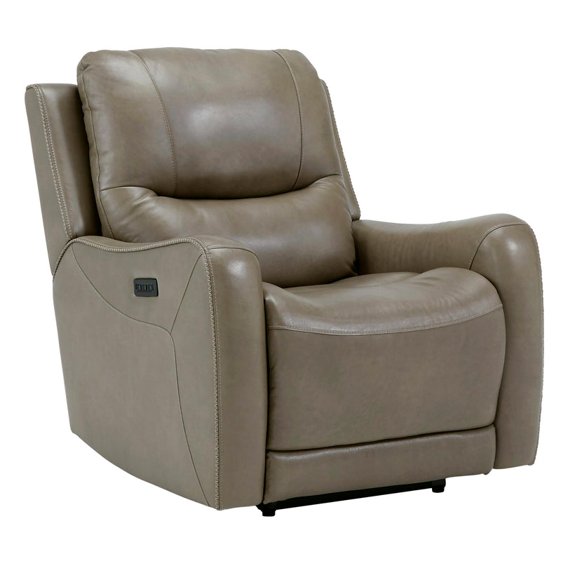Signature Design by Ashley Galahad Power Leather Look Recliner with Wall Recline 6610206 IMAGE 1