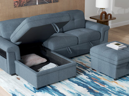 2 Piece Pop-up Sleeper Sectional - Denim 6810516/45