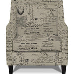  Elements International Erica UER636100CA Chair with Chrome Nails - Script IMAGE 1