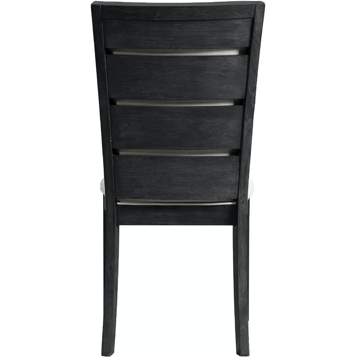  Elements International Grady DGD850SBC Slat Back Side Chair - Black IMAGE 3