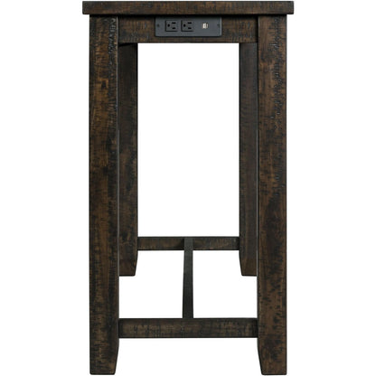  Elements International Stone TST100BTSP 4 pc Counter Height Dinette - Charcoal IMAGE 13