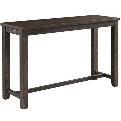  Elements International Stone TST100BTSP 4 pc Counter Height Dinette - Charcoal IMAGE 9