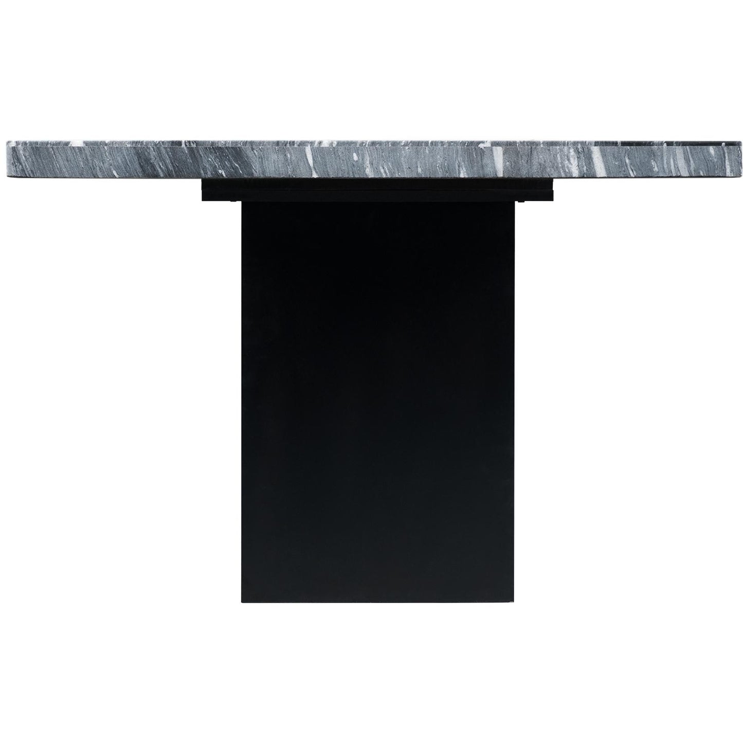 Elements International Valentino Dining Table with Marble Top and Pedestal Base CVL400TTB IMAGE 3