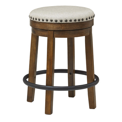  Signature Design by Ashley Valebeck D546-124 Upholstered Swivel Stool IMAGE 1