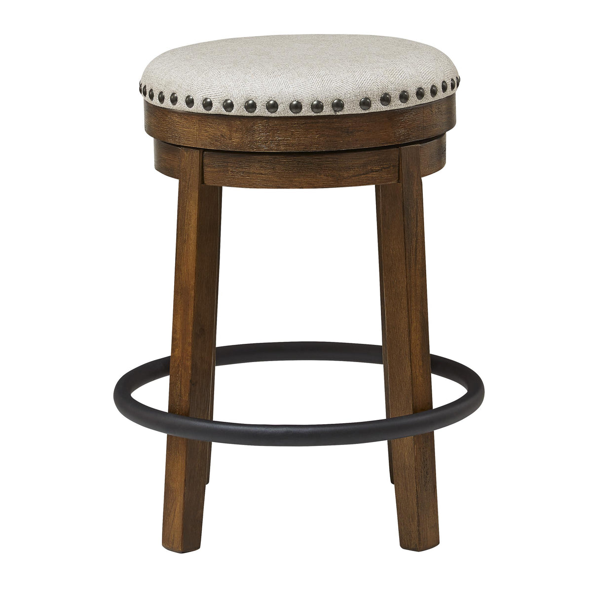  Signature Design by Ashley Valebeck D546-124 Upholstered Swivel Stool IMAGE 2