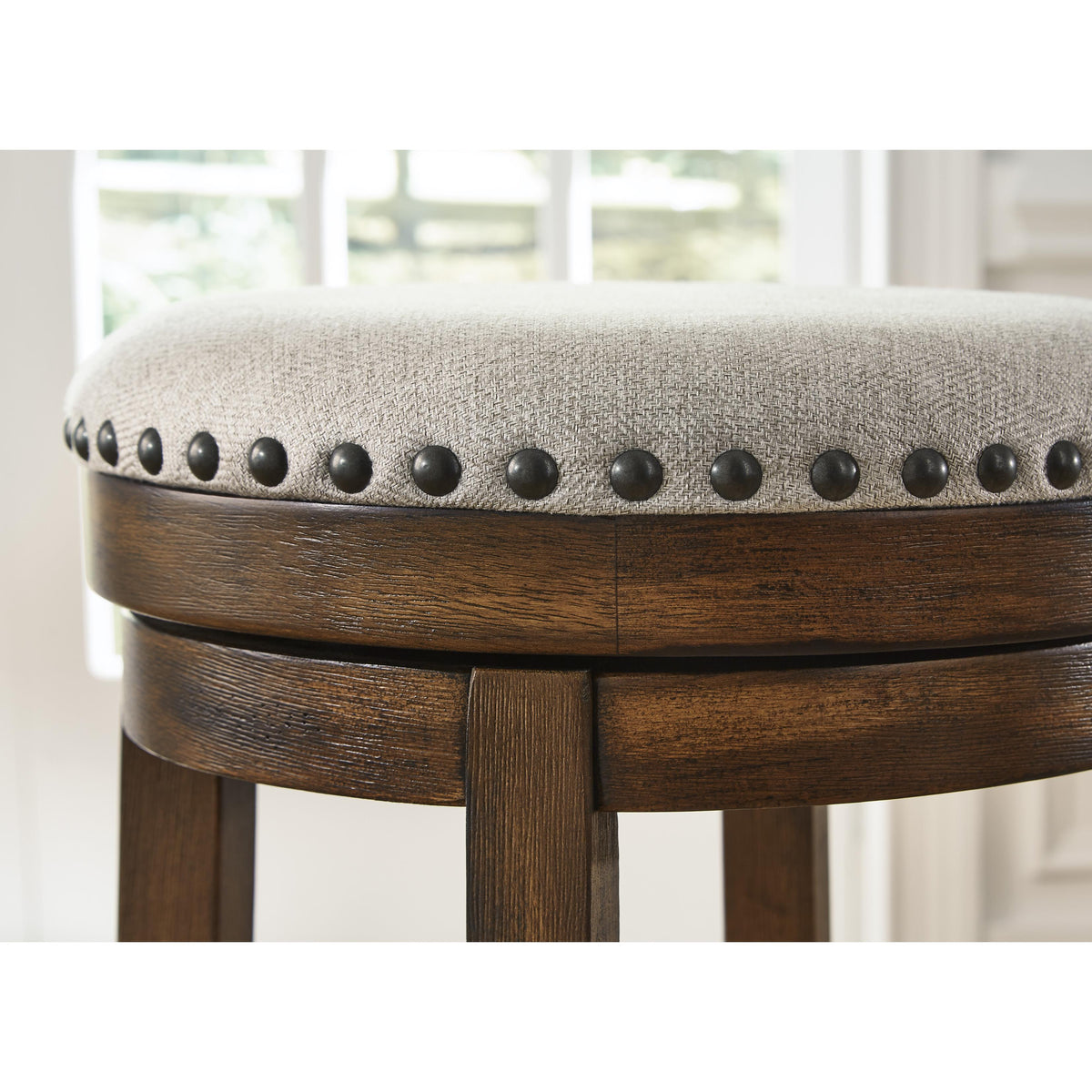  Signature Design by Ashley Valebeck D546-124 Upholstered Swivel Stool IMAGE 4