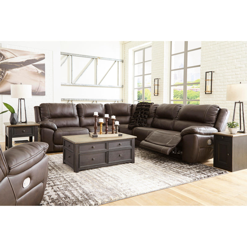 Signature Design by Ashley Dunleith Power Leather Match Recliner with Wall Recline U7160482 IMAGE 13