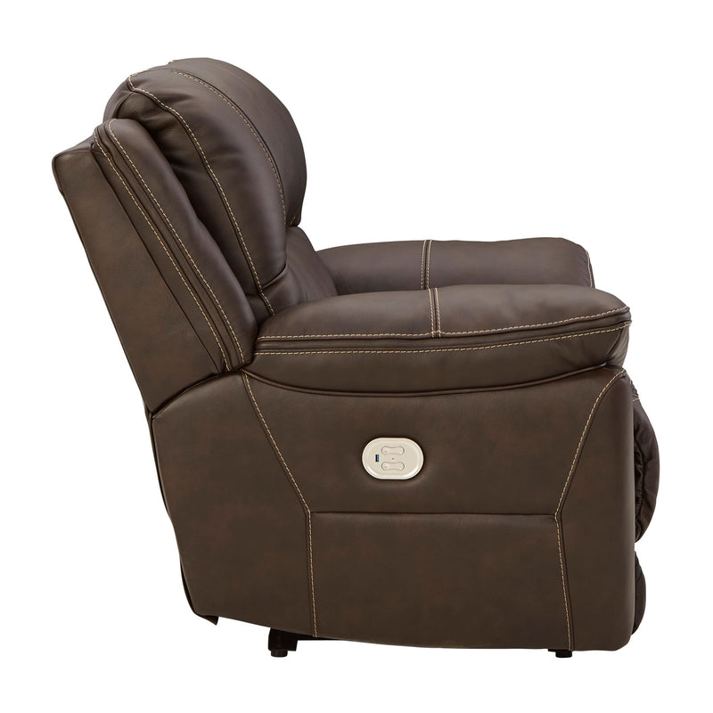 Signature Design by Ashley Dunleith Power Leather Match Recliner with Wall Recline U7160482 IMAGE 4